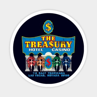 Vintage the Treasury Hotel Casino Las Vegas Magnet